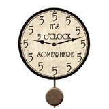 It's 5 o'Clock Somewhere Clock - Pendulum