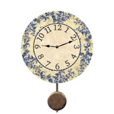 Floral Pendulum Clock