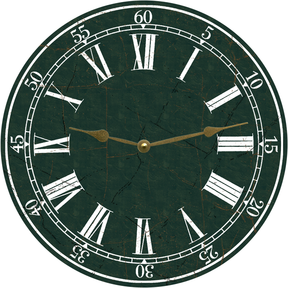 Hunter Green Clock