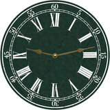 Hunter Green Clock