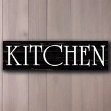 Kitchen Wall Sign- Kitchen Sign- Black Kitchen Sign