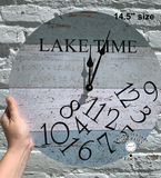 LAKE TIME Clock- Four Color Whatever Lake Time Clock