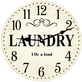 Laundry Room Themed Wall Clock - 2