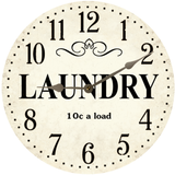 Laundry Room Themed Wall Clock - 3