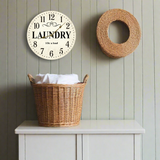 Laundry Room Themed Wall Clock