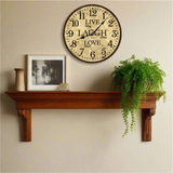 Live Laugh Love Wall Clock - Rustic Brown Clock