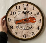 Custom Lobster Wall Clock- Personalized Name or Message