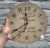 Personalized Anniversary Clock- Loved You Then Clock