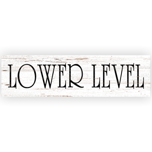 Lower Level Sign