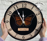 Monarch Butterfly Clock – Vibrant and Timeless Design