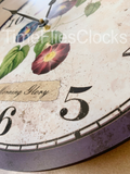 Handmade Floral Clock- Morning Glory Flower Clock