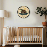 Personalized Noah's Ark Clock- Custom Baby Room Decor