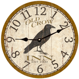 Old Crow Inn Clock - Black Hands