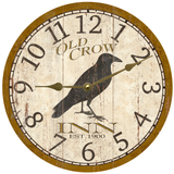 Old Crow Inn Clock - Gold Hands