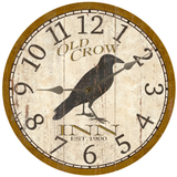 Old Crow Inn Clock - Silver Hands