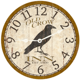 Old Crow Inn Clock - White Hands