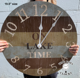 On Lake Time Wall Clock- Lake Themed Clock