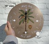 Palm Tree Tide Clock