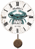 Blue Crab Pendulum Clock