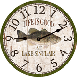 Personalized Bass Fishing Clock