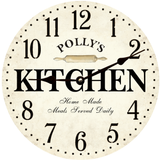 Personalized Kitchen Clock - Black Hands