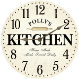 Personalized Kitchen Clock - Silver Hands