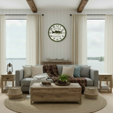 Personalized Bass Fishing Clock - Staged