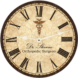 Personalized Doctor Clock - white hands