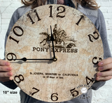 Pony Express Equestrian Clock- Unique Horse Clock