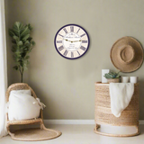 Newborn Clock- Purple Baby Clock- Personalized Nursery Room Clock