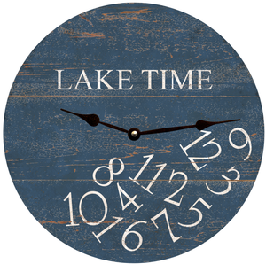 Lake Time Whatever Clock- Navy Blue