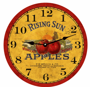 Apple Kitchen Clock