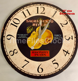 Rustic Vintage Pear Kitchen Clock