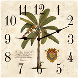 Square Palm Tree Clock