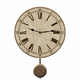 cream pendulum clock