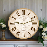 Personalized Wedding Clock
