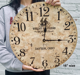 Vintage Bicycle Clock- Wright Brothers Clock