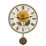 Chrysanthemum Flower Clock - Pendulum