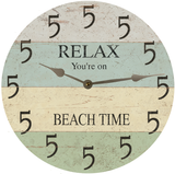 Five O'Clock Coastal Clock