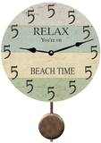 Five O'Clock Coastal Pendulum Clock