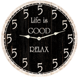 Personalized 5 O Clock Black Clock