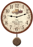 Personalized Family Pendulum Clock