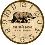 Bear Lodge Clock
