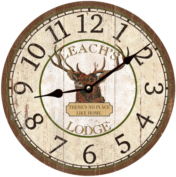 Personalized Deer Clock