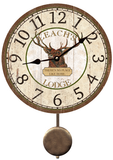 Personalized Deer Pendulum Clock