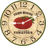 Tomato Clock- Harvest Clock- Country Kitchen Clock