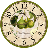 French Pears Clock