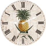 French Welcome Pineapple Clock