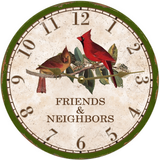 Friends And Neighbors Cardinal Clock - 4
