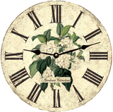 Gardenia Flower Wall Clock